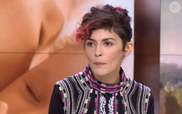 Audrey Tautou, invitée du JT de 20h de France 2. (capture d'écran)