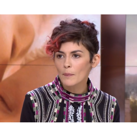 Audrey Tautou, invitée du JT de 20h de France 2. (capture d'écran)