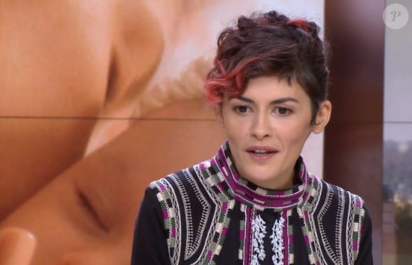 Audrey Tautou, invitée du JT de 20h de France 2. (capture d'écran)