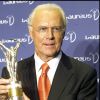 Franz Beckenbauer récompensé d'un Laureus Award le 1er avril 2007 à Barcelone.