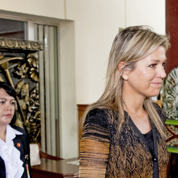 La reine Maxima des Pays-Bas en visite à Jakarta en République d'Indonésie le 30 aout 2016.30/08/2016 - Jakarta