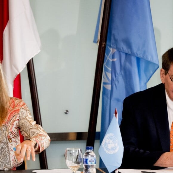 La reine Maxima des Pays-Bas en visite à Jakarta en République d'Indonésie le 30 aout 2016.30/08/2016 - Jakarta