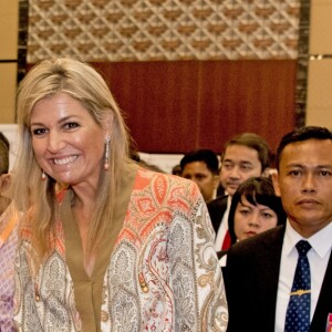 La reine Maxima des Pays-Bas est en visite en Indonésie en tant qu'ambassadeur des Nations-unis pour le développement à Jakarta le 30 août 2016. 30/08/2016 - Jakarta