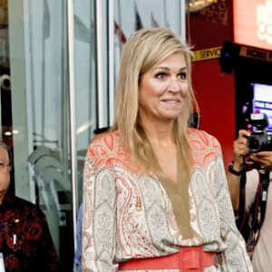 La reine Maxima des Pays-Bas est en visite en Indonésie en tant qu'ambassadeur des Nations-unis pour le développement à Jakarta le 30 août 2016. 30/08/2016 - Jakarta