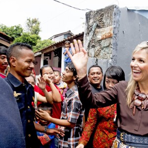 La reine Maxima des Pays-Bas est en visite en Indonésie en tant qu'ambassadeur des Nations-unis pour le développement le 31 aout 2016.31/08/2016 - Jakarta