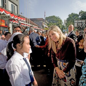 La reine Maxima des Pays-Bas est en visite en Indonésie en tant qu'ambassadeur des Nations-unis pour le développement le 31 aout 2016.31/08/2016 - Jakarta