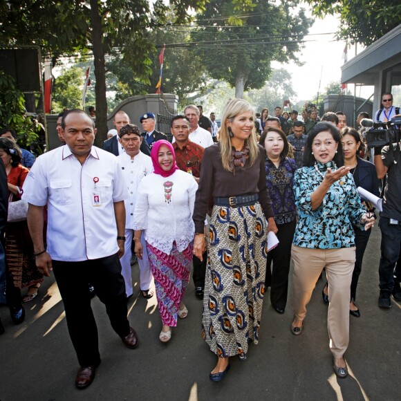 La reine Maxima des Pays-Bas est en visite en Indonésie en tant qu'ambassadeur des Nations-unis pour le développement le 31 aout 2016.31/08/2016 - Jakarta