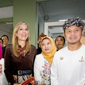 La reine Maxima des Pays-Bas est en visite en Indonésie en tant qu'ambassadeur des Nations-unis pour le développement le 31 aout 2016.31/08/2016 - Jakarta