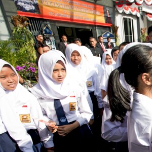 La reine Maxima des Pays-Bas est en visite en Indonésie en tant qu'ambassadeur des Nations-unis pour le développement le 31 aout 2016.31/08/2016 - Jakarta