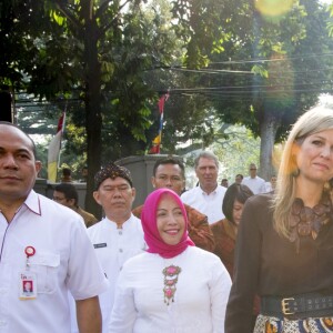 La reine Maxima des Pays-Bas est en visite en Indonésie en tant qu'ambassadeur des Nations-unis pour le développement le 31 aout 2016.31/08/2016 - Jakarta