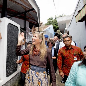 La reine Maxima des Pays-Bas est en visite en Indonésie en tant qu'ambassadeur des Nations-unis pour le développement le 31 aout 2016.31/08/2016 - Jakarta