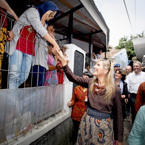 La reine Maxima des Pays-Bas est en visite en Indonésie en tant qu'ambassadeur des Nations-unis pour le développement le 31 aout 2016.31/08/2016 - Jakarta