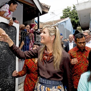 La reine Maxima des Pays-Bas est en visite en Indonésie en tant qu'ambassadeur des Nations-unis pour le développement le 31 aout 2016.31/08/2016 - Jakarta