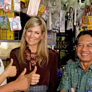 La reine Maxima des Pays-Bas est en visite en Indonésie en tant qu'ambassadeur des Nations-unis pour le développement le 31 aout 2016.31/08/2016 - Jakarta