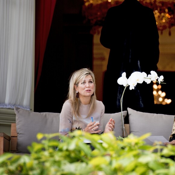 La reine Maxima des Pays-Bas rencontre le président indonésien Joko Widodo à Jakarta en Indonesie le 1er septembre 2016.01/09/2016 - Jakarta