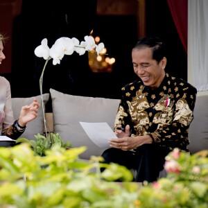 La reine Maxima des Pays-Bas rencontre le président indonésien Joko Widodo à Jakarta en Indonesie le 1er septembre 2016.01/09/2016 - Jakarta