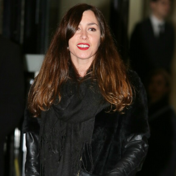 Olivia Ruiz - People à la sortie du défilé Haute Couture Giorgio Armani Privé Printemps-Eté 2016 à Paris le 26 janvier 2016. © CVS / Veeren / Bestimage