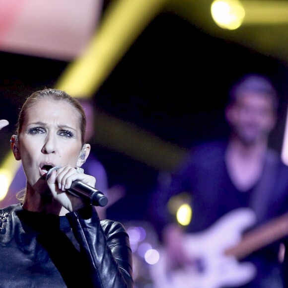 Exclusif - Céline Dion lors de l'enregistrement de l'émission "M6 Music Show - 100% Tubes 2016" à Paris. Le 15 juin 2016. © Dominique Jacovides / Bestimage