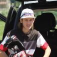 Exclusif - René-Charles Angélil fait un parcours au golf du Paris Country Club de Saint-Cloud le 7 juillet 2016.