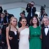 Emmanuel Salinger, Lily Rose Depp, Natalie Portman, enceinte, Rebecca Zlotowski à la première de "Planetarium" lors du 73e Festival du Film de Venise, le 8 septembre 2016.