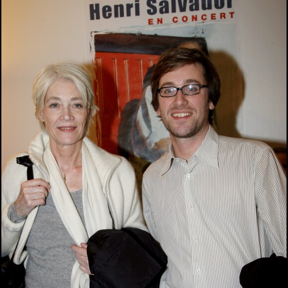 Françoise Hardy et Thomas Dutronc au concert d'Henri Salvador au Palais des Congrès de Paris, le 12 juillet 2007.