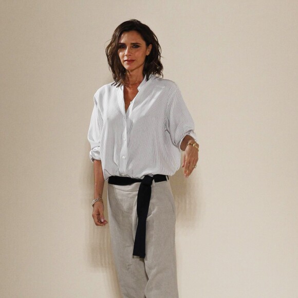 La styliste Victoria Beckham au Défilé de mode prêt-à-porter printemps-été 2017 "Victoria Beckham" lors de la fashion week de New York. Le 11 septembre 2016