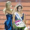 Iris Mittenaere, Miss France 2016, Sylvie Tellier, Miss France 2002, Camille Cerf, Miss France 2015 - Iris Mittenaere, Miss Nord-Pas-de-Calais élue Miss France 2016 lors du concours organisé à Lille, le 19 décembre 2015.