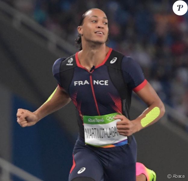 Pascal Martinot-Lagarde aux JO de Rio de Janeiro le 16 août 2016. Le Français a fini 4e de la finale du 110m haies.