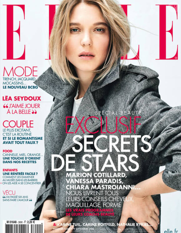 Couverture du magazine ELLE avec Léa Seydoux.