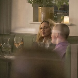 Madonna et Rocco Ritchie sont allés dîner avec Jesus Luz dans un restaurant de Londres, le 13 septembre 2016