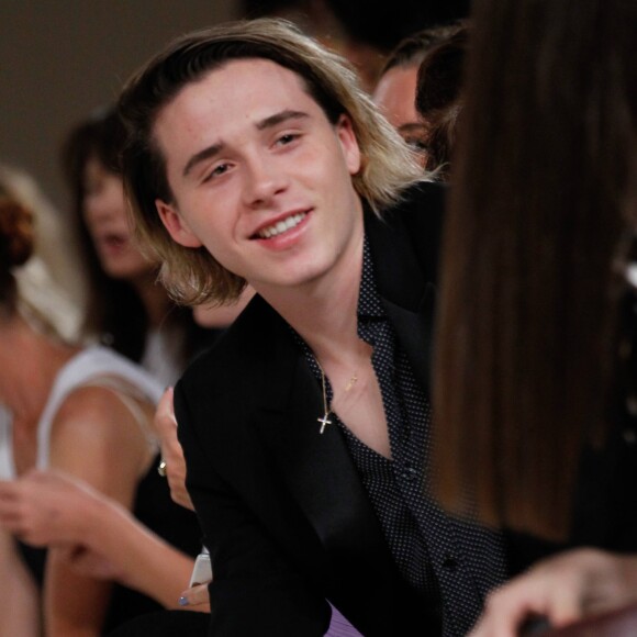 Brooklyn Beckham  au défilé de mode prêt-à-porter printemps-été 2017 "Victoria Beckham" lors de la fashion week de New York. Le 11 septembre 2016