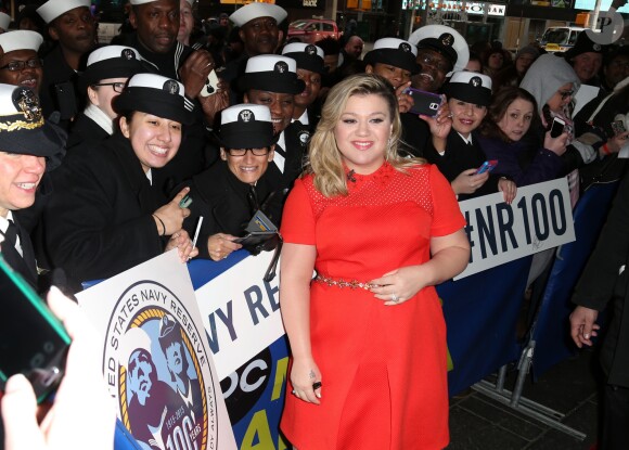 Kelly Clarkson s'est rendue dans les studios de l'émission "Good Morning America" à New York. Le 3 mars 2015