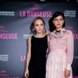 Lily-Rose Depp et Soko (Stéphanie Sokolinski) - Avant-première du film "La Danseuse" au cinéma Gaumont-Opéra à Paris, France, le 19 septembre 2016. © Olivier Borde/Bestimage