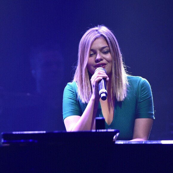 Patrick Bruel et Louane Emera - Concert caritatif " Leurs Voix Pour l'Espoir " à l'Olympia à Paris le 17 septembre 2015.17/09/2015 - Paris