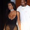 Kim Kardashian et son mari Kanye West se rendent au concert de Kanye à Miami, Floride, Etats-Unis, le 17 septembre 2016