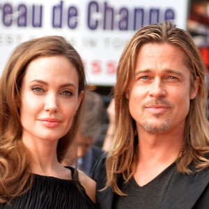 Angelina Jolie, Brad Pitt à Londres, le 2 juin 2013.