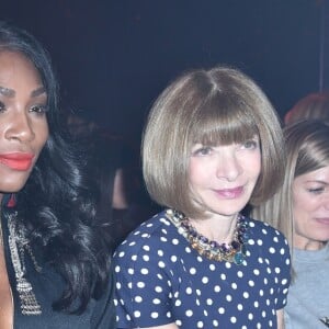 Serena Williams et Anna Wintour au défilé de mode "Gucci" Prêt à Porter collection printemps/été 2017 lors de la Fashion Week de Milan, Italie, le 21 septembre 2016