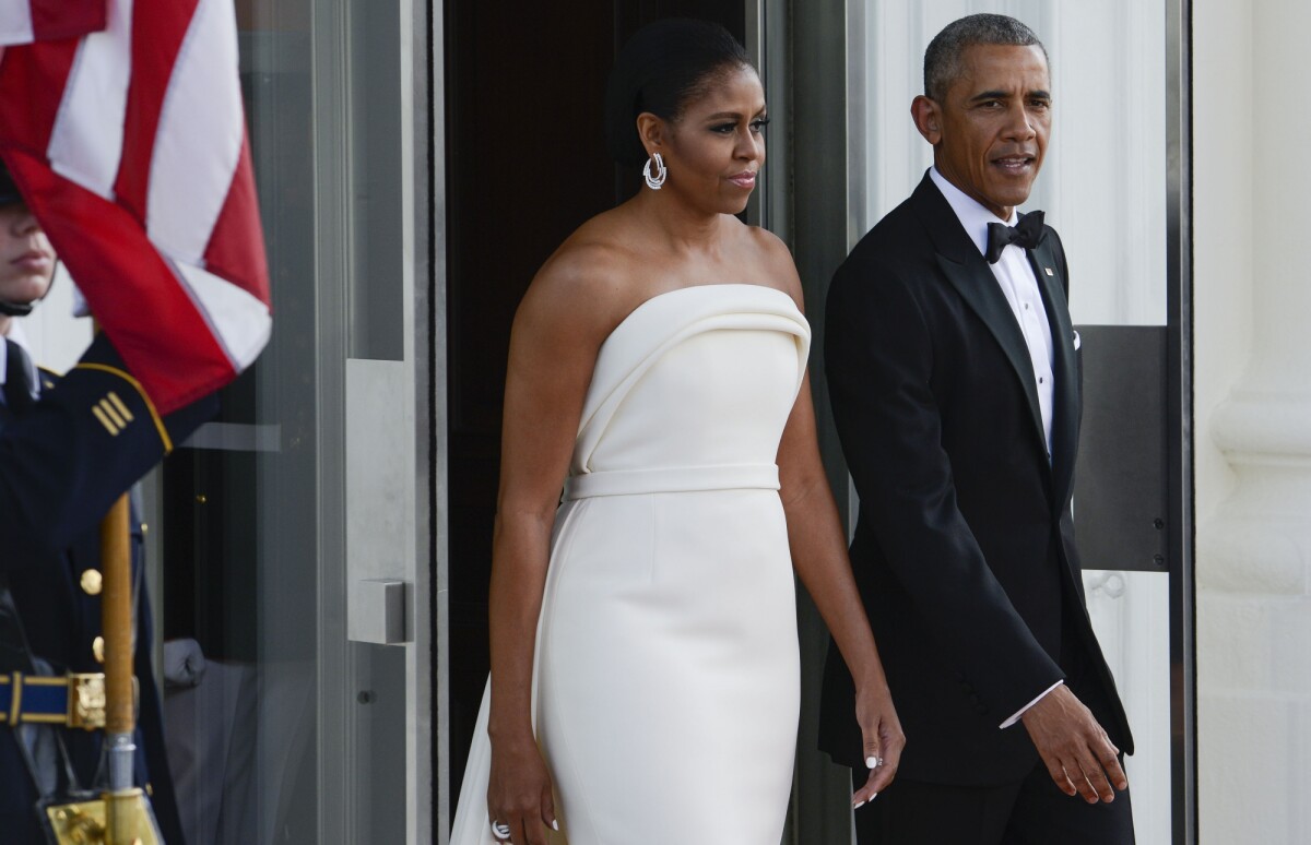 Photo : Barack Obama et Michelle Obama à la Maison Blanche à Washington ...
