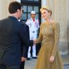 La princesse Charlène de Monaco et Thomas Gibson - No Tabloids - Le prince Albert II de Monaco et sa femme la princesse Charlène organisent un cocktail au Palais Princier dans le cadre du 56ème Festival de la télévision de Monte-Carlo à Monaco le 14 juin 2016.