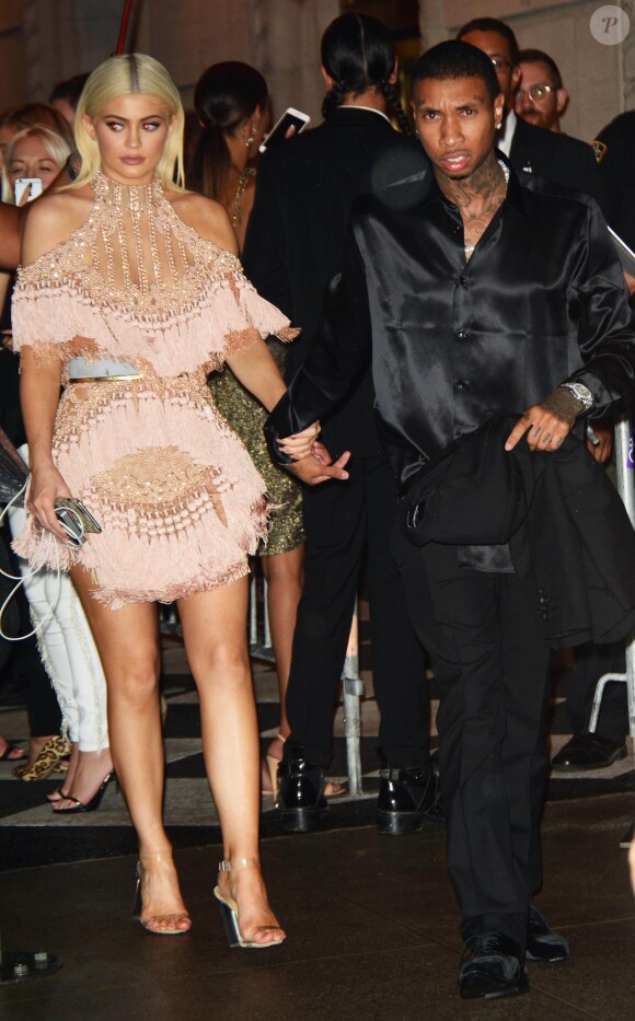 Kylie Jenner et Tyga - Célébrités arrivant à la fashion week de New York le 9 septembre 2016.  Celebrities arrives at the fashion week in New York on september 9, 2016.09/09/2016 - New York