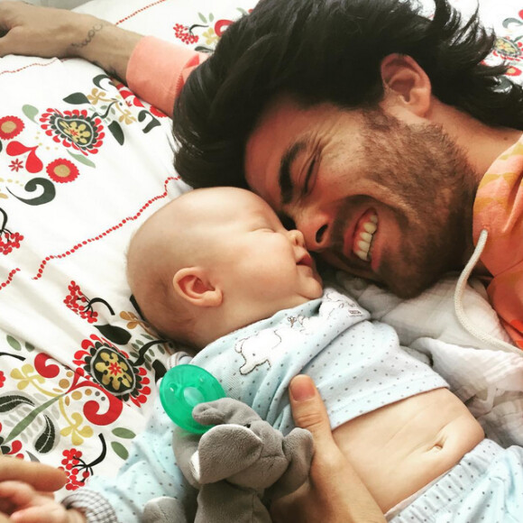 Jonathan (Secret Story 3) et sa petite Jetaime, en juillet 2015.