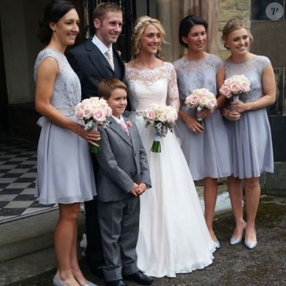 Photo du mariage de Jason Kenny et Laura Trott, célébré le 24 septembre 2016 dans le Cheshire. Photo Instagram publiée par Laura Trott le 25 septembre 2016.