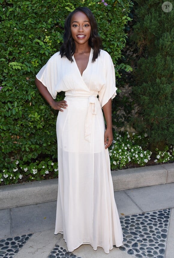 Aja Naomi King à la soirée annelle caritative The Rape dans une résidence privée à Beverly Hills, le 25 septembre 2016 © Lisa O'Connor via Zuma/Bestimage