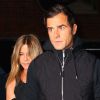 Jennifer Aniston et son mari Justin Theroux à la sortie du restaurant Smile à New York, le 24 septembre 2016.