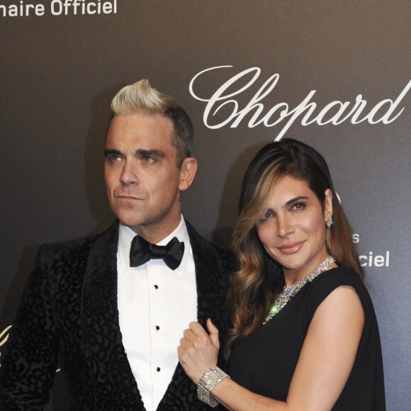 Robbie Williams et sa femme Ayda Field à la Soirée Chopard Gold Party à Cannes lors du 68ème festival international du film. Le 18 mai 2015