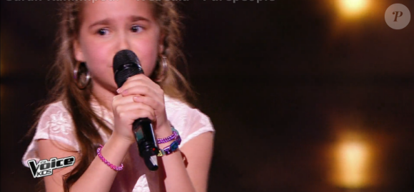 Manuela dans "The Voice Kids 3", le 1er octobre 2016 sur TF1.