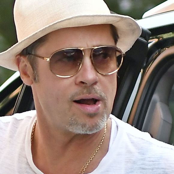 Brad Pitt arrive au Greenwich Hotel à New York, le 20 juillet 2016.