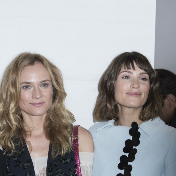Natalia Vodianova, Maria Grazia Chiuri, Diane Kruger et Gemma Arterton - People en backstageau défilé de mode "Christian Dior", collection prêt-à-porter Printemps-Eté 2017 à Paris, le 30 septembre 2016. © Olivier Borde/Bestimage