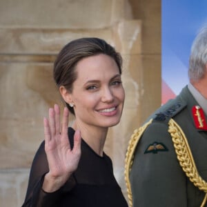 Angelina Jolie arrive à une conférence sur le maintien de la paix de l'ONU à Londres le 8 septembre 2016.