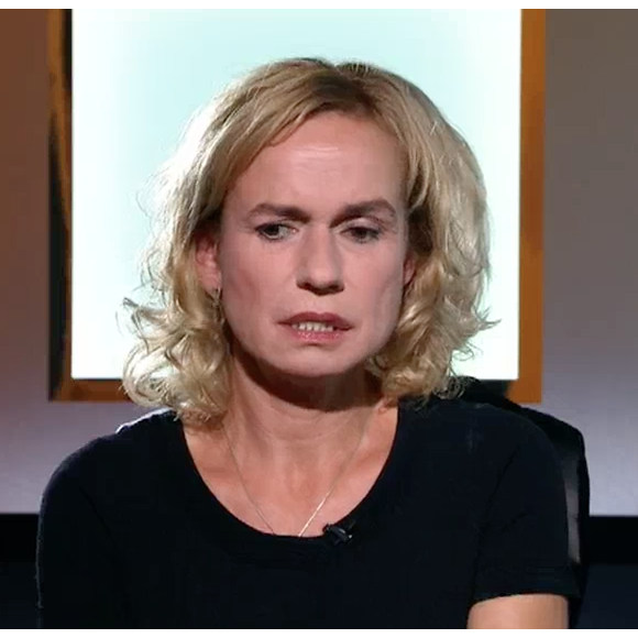 Sandrine Bonnaire dans l'émission "Thé ou café" sur France 2. Le 2 octobre 2016.